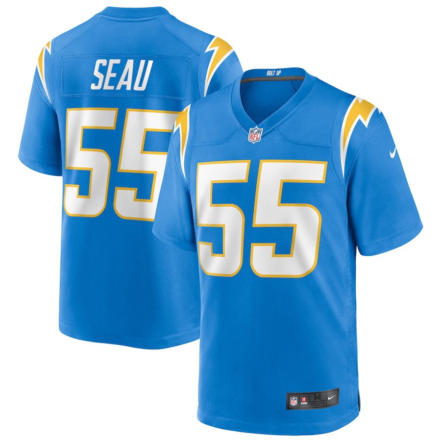 Men Los Angeles Chargers #55 Junior Seau Nike Powder Blue Game Retired Player NFL Jersey